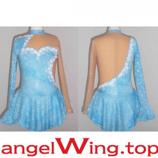 Sky Blue Ice Skating Dresses Women 2018 A085 - Click Image to Close