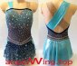 Blue Ice Skating Dresses Women 2018 A087